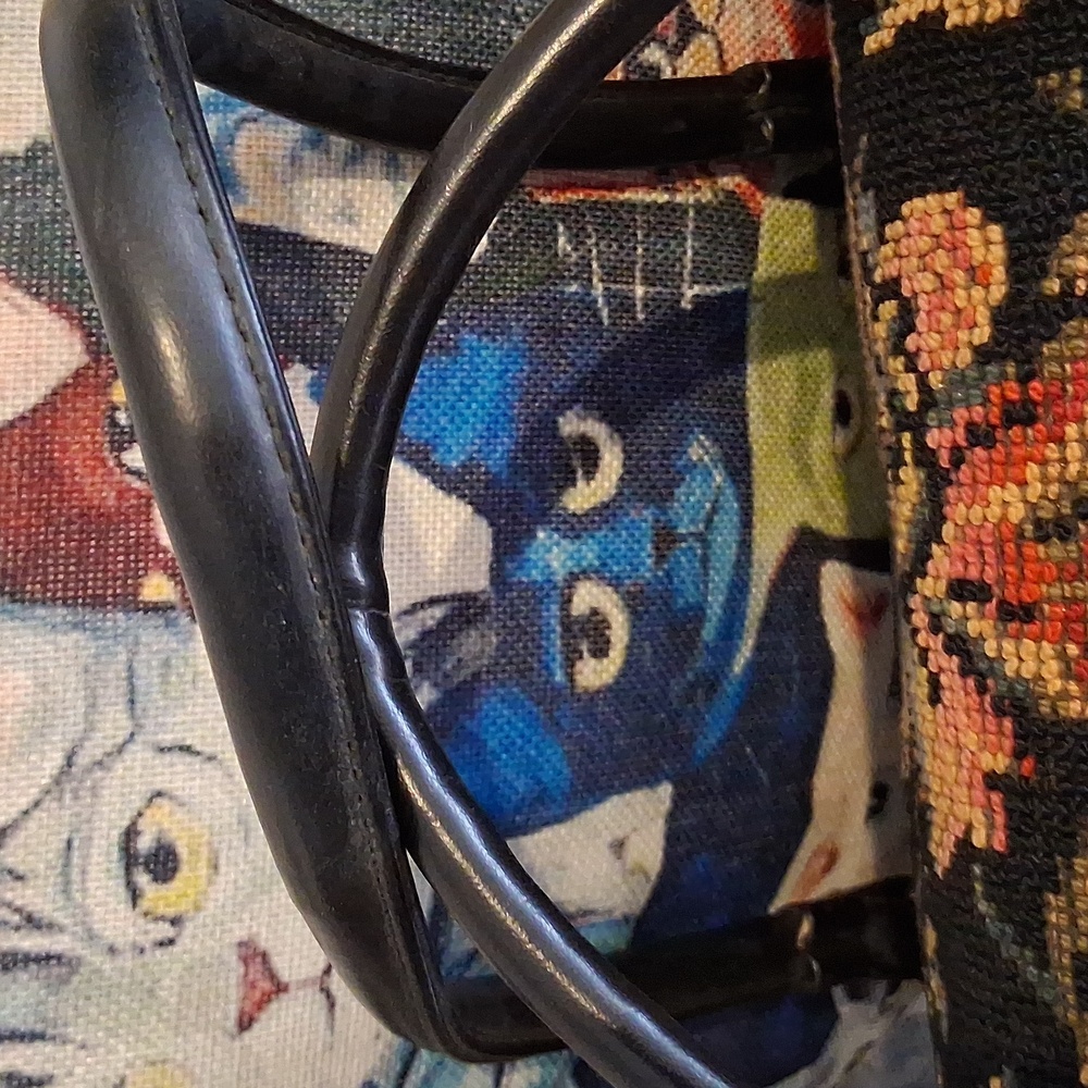 Carpet Handbag - Vintage 50s To 1960 - Picture 7 of 10